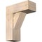 Ekena Millwork Traditional Craftsman Smooth Bracket w/ Offset Brace, Douglas Fir, 7 1/2"W x 18"D x 22"H BKT0806X18X22TRA04SDF - alternate 1